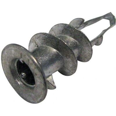 ING FIXATIONS A200010 - Cheville métallique pour plaque de plâtre Capacité 6kg Pack de 100 - Publicité ING FIXATIONS A200010 - Cheville métallique pour plaque de plâtre Capacité 6kg Pack de 100 - Publicité