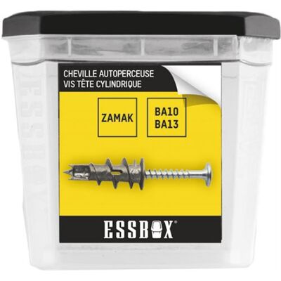 SCELL-IT EX-9110119 Cheville murale - Pack de 100 - Avec insert en mousse, Clous hexagonaux - Publicité SCELL-IT EX-9110119 Cheville murale - Pack de 100 - Avec insert en mousse, Clous hexagonaux - Publicité