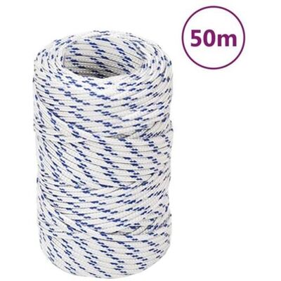 vidaXL Corde de bateau blanche 2 mm 50 m Polypropylène - Corde de bateau - Publicité vidaXL Corde de bateau blanche 2 mm 50 m Polypropylène - Corde de bateau - Publicité