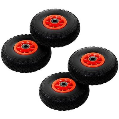 vidaXL Roue de diable 4 pcs PU solide 3.00-4 (260 x 85 mm) Noir - Publicité vidaXL Roue de diable 4 pcs PU solide 3.00-4 (260 x 85 mm) Noir - Publicité