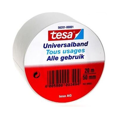 Ruban PVC Tesa - 20m x 50mm - Blanc - Ruban isolant - Publicité Ruban PVC Tesa - 20m x 50mm - Blanc - Ruban isolant - Publicité