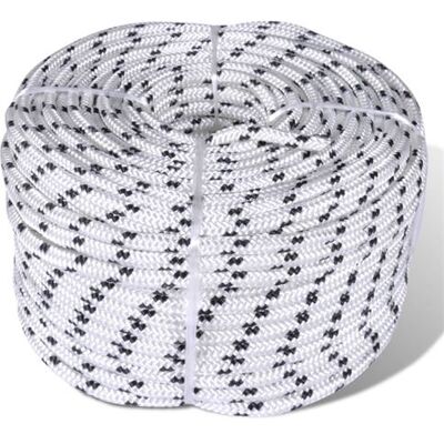 vidaXL Corde de bateau polyester 6 mm 500 m Blanc - Corde - Publicité vidaXL Corde de bateau polyester 6 mm 500 m Blanc - Corde - Publicité