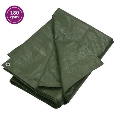 vidaXL Vert 180 g/m² 4x6 m Tarp - Couverture de sol - Publicité vidaXL Vert 180 g/m² 4x6 m Tarp - Couverture de sol - Publicité