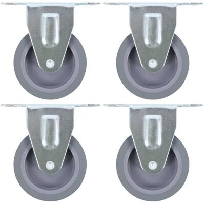 vidaXL 12 pcs Roulettes Fixes 75 mm - Roulettes - Publicité vidaXL 12 pcs Roulettes Fixes 75 mm - Roulettes - Publicité