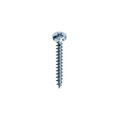 Mustad 500 vis universelles Panelvit, tête cylindrique, PZ2, D. 4 x 20 mm, CHROMITING, lubrifiée - Publicité Mustad 500 vis universelles Panelvit, tête cylindrique, PZ2, D. 4 x 20 mm, CHROMITING, lubrifiée - Publicité