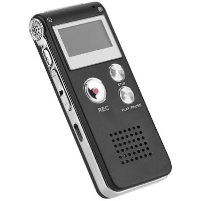 Générique Dictaphone Enregistreur vocal numérique 8 Go Noir Noir - Publicité Générique Dictaphone Enregistreur vocal numérique 8 Go Noir Noir - Publicité