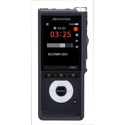 Dictaphone Om System DS-2700 Noir avec license ODMS 8 Noir - Publicité Dictaphone Om System DS-2700 Noir avec license ODMS 8 Noir - Publicité