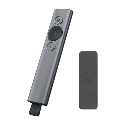 Non communiqué Présentateur sans fil à distance Logitech Spotlight avec pointeur laser rouge + Sac de rangement - Publicité Non communiqué Présentateur sans fil à distance Logitech Spotlight avec pointeur laser rouge + Sac de rangement - Publicité