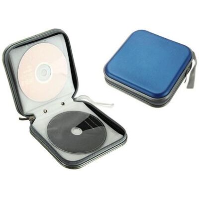 OEM Etui housse de protection portable pour 40 disques CD/DVD - Bleu - Publicité OEM Etui housse de protection portable pour 40 disques CD/DVD - Bleu - Publicité