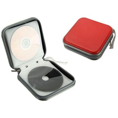 OEM Etui housse de protection portable pour 40 disques CD/DVD - Rouge - Publicité OEM Etui housse de protection portable pour 40 disques CD/DVD - Rouge - Publicité