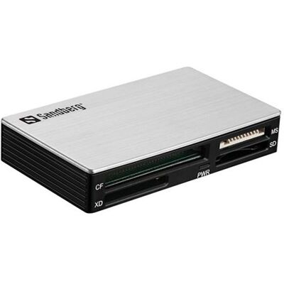 Sandberg USB 3.0 Multi Card Reader - Lecteur de carte (MS, MMC, SD, xD, CF, TransFlash, microSD, SDHC, MS Micro) - USB 3.0 - Publicité Sandberg USB 3.0 Multi Card Reader - Lecteur de carte (MS, MMC, SD, xD, CF, TransFlash, microSD, SDHC, MS Micro) - USB 3.0 - Publicité