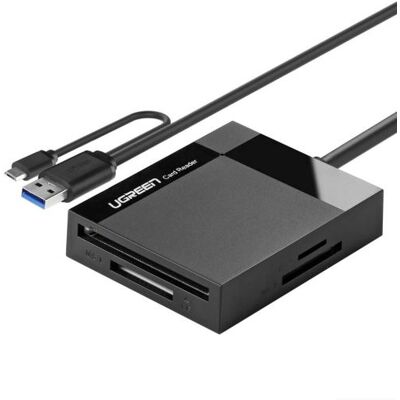 UGREEN Micro USB OTG vers USB 3.0 Lecteur de Carte pour SD, Micro SD, TF, Memory Stick, CompactFlash, SDXC, SDHC, Micro SDXC, Micro SDHC, MMC - Publicité UGREEN Micro USB OTG vers USB 3.0 Lecteur de Carte pour SD, Micro SD, TF, Memory Stick, CompactFlash, SDXC, SDHC, Micro SDXC, Micro SDHC, MMC - Publicité