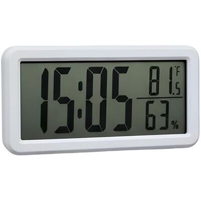 Non communiqué Réveil Digital Moderne avec Thermomètre et Hygromètre 3V Design Minimaliste Blanc Blanc - Publicité Non communiqué Réveil Digital Moderne avec Thermomètre et Hygromètre 3V Design Minimaliste Blanc Blanc - Publicité