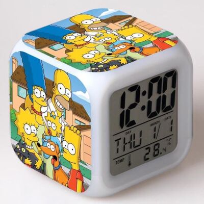 Stack Réveil enfant LED Multifonctionnel Coloré - The Simpsons #1 Multicolore - Publicité Stack Réveil enfant LED Multifonctionnel Coloré - The Simpsons #1 Multicolore - Publicité