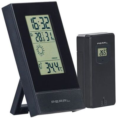 Pearl Station Fws-70 - Station météo numérique avec réveil & capteur - Publicité Pearl Station Fws-70 - Station météo numérique avec réveil & capteur - Publicité
