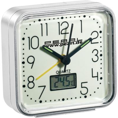 Pearl - Quartz - phosphorescent - thermomètre numérique - Réveil - Publicité Pearl - Quartz - phosphorescent - thermomètre numérique - Réveil - Publicité