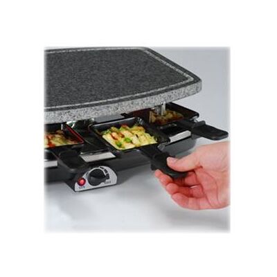 Cloer 6430 - Raclette/pierre à griller - 1.1 kWatt - noir Noir - Publicité Cloer 6430 - Raclette/pierre à griller - 1.1 kWatt - noir Noir - Publicité