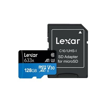 Non communiqué Lexar High Performance - Carte mémoire flash - 128 Go - A1 / Video Class V30 / UHS-I U3 / Class10 - SDXC UHS-I Noir / Bleu - Publicité Non communiqué Lexar High Performance - Carte mémoire flash - 128 Go - A1 / Video Class V30 / UHS-I U3 / Class10 - SDXC UHS-I Noir / Bleu - Publicité