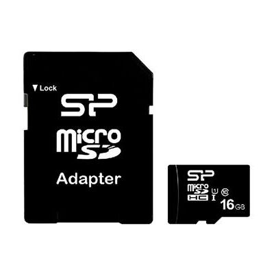 SILICON POWER - Carte mémoire flash (adaptateur microSDHC - SD inclus(e)) - 16 Go - Class 10 - micro SDHC - Publicité SILICON POWER - Carte mémoire flash (adaptateur microSDHC - SD inclus(e)) - 16 Go - Class 10 - micro SDHC - Publicité