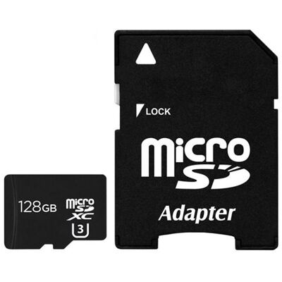 Carte Micro SD 128 Go Sdxc Classe U3 Adaptateur Fourni YONIS Noir - Publicité Carte Micro SD 128 Go Sdxc Classe U3 Adaptateur Fourni YONIS Noir - Publicité