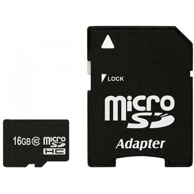 Carte micro-SD 16GB Classe 10 - ImroCard - Noir - Publicité Carte micro-SD 16GB Classe 10 - ImroCard - Noir - Publicité