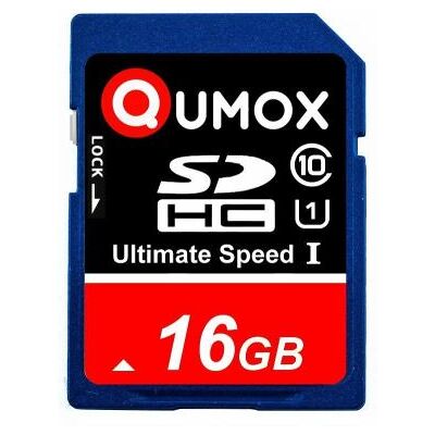 SD carte momerie Qumox 16Go 16g 16gb SDHC Class 10 UHS-I Secure Digital Memory Card 80Mo/s - Publicité SD carte momerie Qumox 16Go 16g 16gb SDHC Class 10 UHS-I Secure Digital Memory Card 80Mo/s - Publicité