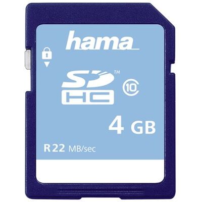 Hama High Speed Gold - Carte mémoire flash - 4 Go - Class 10 - SDHC Gold - Publicité Hama High Speed Gold - Carte mémoire flash - 4 Go - Class 10 - SDHC Gold - Publicité