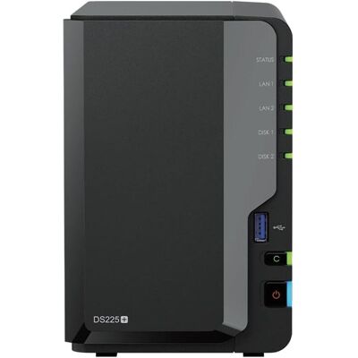 NAS 2 Baies – Synology DS225+ Bundle 4TB, Intel Celeron, 2 Go DDR4, 2x2 To WD Red Plus - Publicité NAS 2 Baies – Synology DS225+ Bundle 4TB, Intel Celeron, 2 Go DDR4, 2x2 To WD Red Plus - Publicité