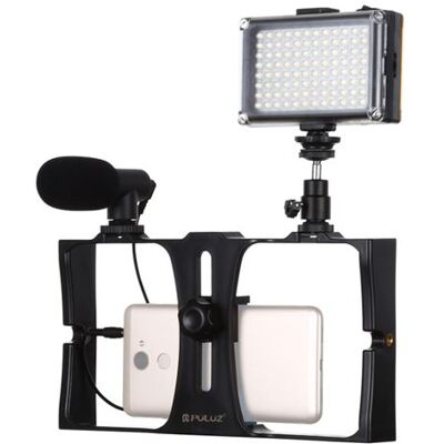 Smartphone Vidéo Rig Visiophone Stabilisateur Grip Trépied PULUZ 3 en 1 (rouge) Rouge - Publicité Smartphone Vidéo Rig Visiophone Stabilisateur Grip Trépied PULUZ 3 en 1 (rouge) Rouge - Publicité