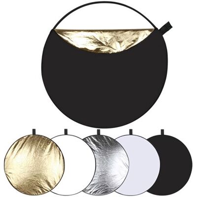 Non communiqué Réflecteur PULUZ Pliant de Photographie Diamètre 80 cm 5 en 1 (argent / translucide / doré / blanc / noir) - Publicité Non communiqué Réflecteur PULUZ Pliant de Photographie Diamètre 80 cm 5 en 1 (argent / translucide / doré / blanc / noir) - Publicité