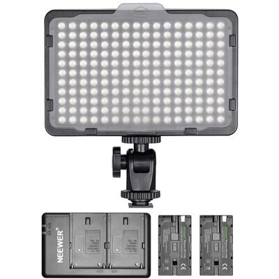 Neewer 176 LED Lumière Vidéo Reglable avec 2 Batteries Li-ion 2600mAh et Chargeur Double USB pour Canon, Nikon, et Autres DSLR dans Studio Photographie Tournage de Vidéo - Publicité Neewer 176 LED Lumière Vidéo Reglable avec 2 Batteries Li-ion 2600mAh et Chargeur Double USB pour Canon, Nikon, et Autres DSLR dans Studio Photographie Tournage de Vidéo - Publicité