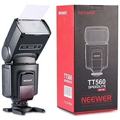 Neewer TT560 Flash Manuel pour Canon Nikon Sony Pentax DSLR Appareil Photo à Sabot, avec Diffuseur, Déclencheur à Distance - Publicité Neewer TT560 Flash Manuel pour Canon Nikon Sony Pentax DSLR Appareil Photo à Sabot, avec Diffuseur, Déclencheur à Distance - Publicité