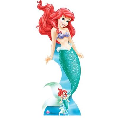 Générique STAR CUTOUTS Figurine en carton Ariel La Petite Sirène 2013 Disney H 170 CM Bleu - Publicité Générique STAR CUTOUTS Figurine en carton Ariel La Petite Sirène 2013 Disney H 170 CM Bleu - Publicité