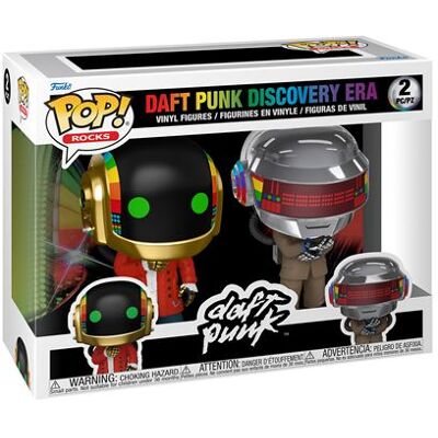 Pack 2 Figurines Funko Pop Rocks Daft Punk Discovery Era - Publicité Pack 2 Figurines Funko Pop Rocks Daft Punk Discovery Era - Publicité