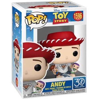 Figurine Funko Pop Disney Toy Story 30th Andy - Publicité Figurine Funko Pop Disney Toy Story 30th Andy - Publicité
