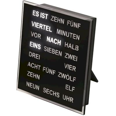 Horloge numérique en quartz noir AMS T1232 - Horloge - Publicité Horloge numérique en quartz noir AMS T1232 - Horloge - Publicité