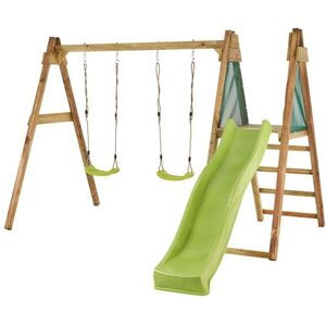 Non communiqué Kangui Portique balançoire et toboggan WINDI Vert Vert - Publicité Non communiqué Kangui Portique balançoire et toboggan WINDI Vert Vert - Publicité
