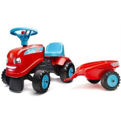 Non communiqué Porteur Trotteur avec remorque FALK Tractor Go! Des 12 mois 100% Fabriqué en France - Publicité Non communiqué Porteur Trotteur avec remorque FALK Tractor Go! Des 12 mois 100% Fabriqué en France - Publicité