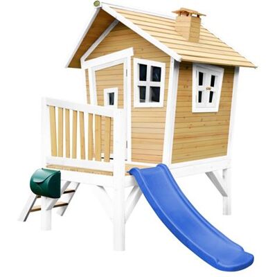 Non communiqué AXI Cabane enfant ROBIN Brun Blanc avec toboggan Bleu Bleu - Publicité Non communiqué AXI Cabane enfant ROBIN Brun Blanc avec toboggan Bleu Bleu - Publicité