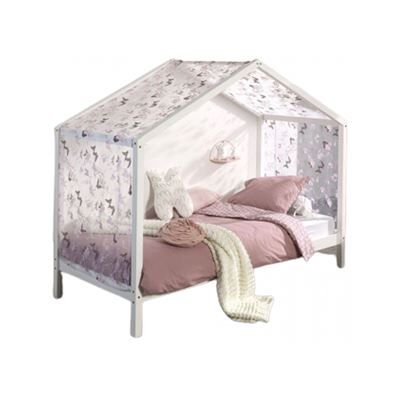 Vipack Tente textile Papillon pour lit cabane Dallas Violet - Publicité Vipack Tente textile Papillon pour lit cabane Dallas Violet - Publicité