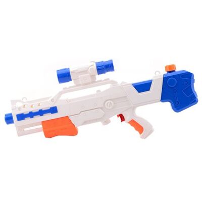 Non communiqué Pistolet à eau Johntoy - Aqua Fun Space Mega Blaster - 60 cm Blanc - Publicité Non communiqué Pistolet à eau Johntoy - Aqua Fun Space Mega Blaster - 60 cm Blanc - Publicité