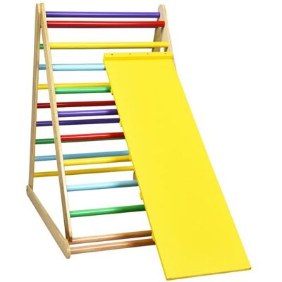 Échelle d'escalade pour enfants Costway - Triangle - 3+ - 60kg - Bois naturel - Publicité Échelle d'escalade pour enfants Costway - Triangle - 3+ - 60kg - Bois naturel - Publicité