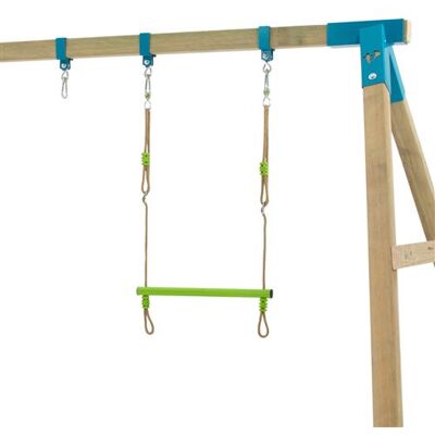 Non communiqué Balançoire trapèze métal pour portique H190-250cm vert vert - Publicité Non communiqué Balançoire trapèze métal pour portique H190-250cm vert vert - Publicité