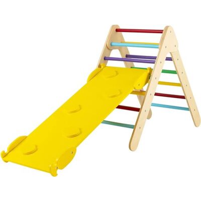 COSTWAY Triangle d'escalade 3 en 1 avec Rampe Réglable - Jouet d'intérieur pour Enfants - Publicité COSTWAY Triangle d'escalade 3 en 1 avec Rampe Réglable - Jouet d'intérieur pour Enfants - Publicité