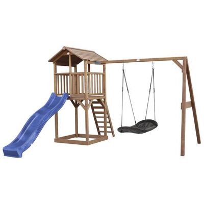 Non communiqué AXI Beach Tower avec Nid Roxy Balancoire Marron Bleu Toboggan Bleu - Publicité Non communiqué AXI Beach Tower avec Nid Roxy Balancoire Marron Bleu Toboggan Bleu - Publicité
