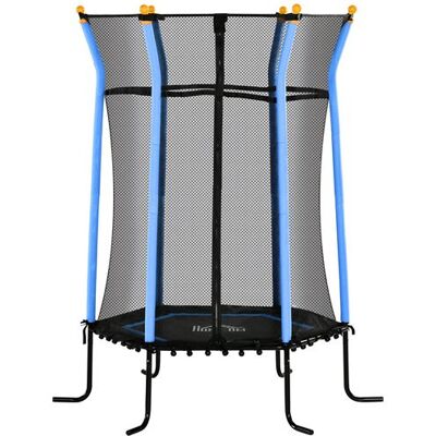 Non communiqué Trampoline enfant dia. 1,63 x 1,9H m filet de sécurité porte zippée 6 poteaux rembourrés inclus charge max. 50 Kg bleu noir - Publicité Non communiqué Trampoline enfant dia. 1,63 x 1,9H m filet de sécurité porte zippée 6 poteaux rembourrés inclus charge max. 50 Kg bleu noir - Publicité