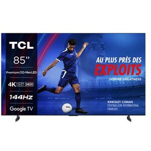 TV TCL 85C955 Mini-Led 215cm 4K Noir et Argent Noir et Argent - Publicité