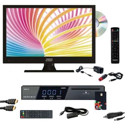 Non communiqué Tv led hd 40 cm avec lecteur dvd tntsat et decodeur integres dimensions L.37 x H.23 x P.5.5 cm - ANTARION noir - Publicité Non communiqué Tv led hd 40 cm avec lecteur dvd tntsat et decodeur integres dimensions L.37 x H.23 x P.5.5 cm - ANTARION noir - Publicité