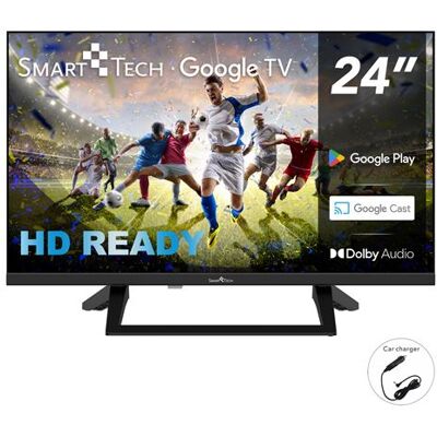 Non communiqué Smart Tech TV LED HD 24" (60 cm) Smart TV Google 24HG01VC Chargeur de véhicule 12v fourni, HDMI, USB, Résolution: 1366 * 768 Noir - Publicité Non communiqué Smart Tech TV LED HD 24" (60 cm) Smart TV Google 24HG01VC Chargeur de véhicule 12v fourni, HDMI, USB, Résolution: 1366 * 768 Noir - Publicité