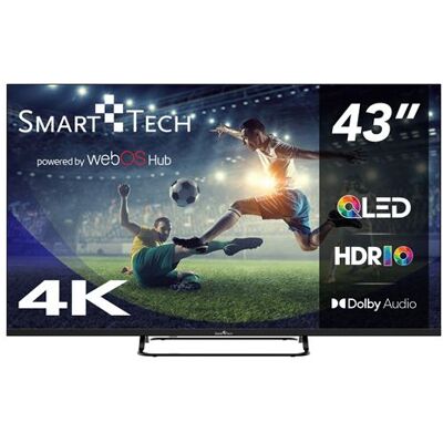 Non communiqué Téléviseur QLED Smart Tech 43QW02V noir écran 43 pouces 109 cm 4K UHD WebOS 4 HDMI 2 USB Dolby Vision Dolby Atmos Noir - Publicité Non communiqué Téléviseur QLED Smart Tech 43QW02V noir écran 43 pouces 109 cm 4K UHD WebOS 4 HDMI 2 USB Dolby Vision Dolby Atmos Noir - Publicité